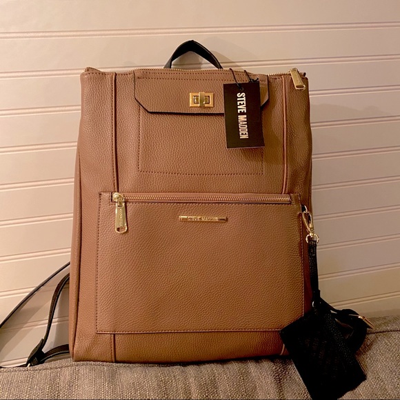 Steve Madden Handbags - NWT Steve Madden Mushroom Bamelia Backpack